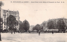 FRANCE - 92 - BOULOGNE SUR SEINE - Rond Point De La Reine Et Chaussée Du Pont - Carte Postale Animée - Otros & Sin Clasificación