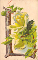 FANTAISIE - Alphabet - Lettre L - Fleurs - Carte Postale Ancienne - Embroidered
