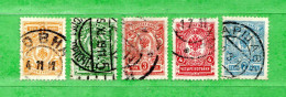 Russia -° 1909 -   Yv. 61-62-63-64-66   Used, - Used Stamps