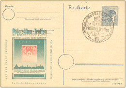 SBZ Philatelisten-Treffen Dresden 1948 Ganzsache Sst.-16-4259 - Lettres & Documents