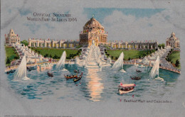 3678 - St. Louis Missouri – Exposition 1904 World’s Fair – Festival Hall Cascades – Simple Back – VG Condition – 2 Scans - St Louis – Missouri