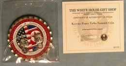 Donald Trump Peace Talks Summit Medal Coin WHITE HOUSE ISSUE. - Autres – Amérique