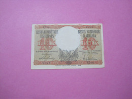 Albania 10 Lek ND 1939, Good Serial Number 2002 - Albania