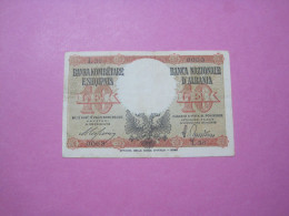 Albania 10 Lek ND 1939, Small Serial Number 0003 - Albania