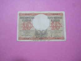 Albania 10 Lek ND 1939, Good Serial Number 8288 - Albania