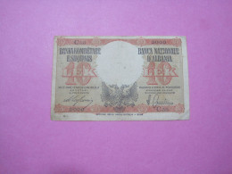 Albania 10 Lek ND 1939, Good Serial Number 8288 - Albania