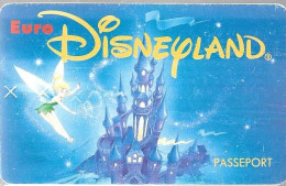 PASS-EURODISNEYLAND-1994-FEE CLOCHETTE-VGS-00059-1 ADULTE+2 ENFANTS-Val 1JOUR-TBE - Passeports Disney