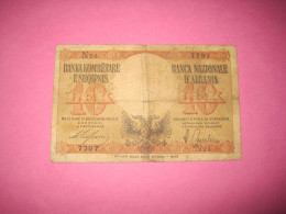 Albania 10 Lek ND 1939, Good Serial Number 7797 - Albanië