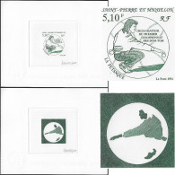 Saint Pierre & Miquelon SPM 1994 Y&T 593. Épreuve D'artiste Double. Championnat De Pétanque Des Dom-Tom - Pétanque