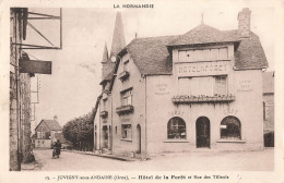 61 Juvigny Sous Andaine Hotel De La Foret Et Rue Des Tilleuls CPA  Cachet 1943 - Juvigny Sous Andaine