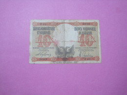 Albania 10 Lek ND 1939, Good Serial Number 9099 - Albanië