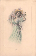 ILLUSTRATEUR SIGNEE VIENNE -  Portrait De Femme Au Chapeau - N°276 - Carte Postale Animée - Vienne