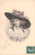 ILLUSTRATEUR SIGNEE VIENNE -  Portrait De Femme Au Chapeau N°380 - Carte Postale Animée - Vienne