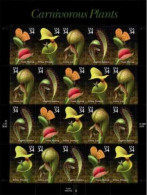 USA 2001 Carnivorous Plants - Sheet, Pane Of 20 Postfris MNH** Scott No. 3528-3531a - Volledige Vellen