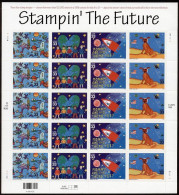 USA 2000 Stampin' The Future - Sheet, Pane Of 20 Postfris MNH** Scott No. 3414-3417a See Description - Ganze Bögen