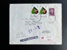 TURKEY 1987 REGISTERED LETTER KIZILAY ANKARA TO INGOLSTADT 21-01-1987 TURKIJE TURKIYE - Covers & Documents