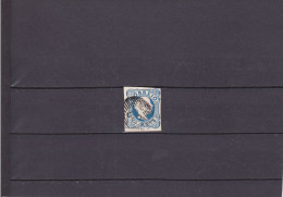 DOM PEDRO V/OBLITéRé/TÊTE  EN RELIEF/ 25 R.BLEU/ N°11 CAT. IV YVERT ET TELLIER/  1856-58 - Used Stamps