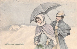 ILLUSTRATEUR SIGNEE VIENNE - Bonne Année - Couple - Sous Le Parapluie - 5017  - Carte Postale Animée - Vienne