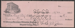 USA 1936 Cheque The HILLSBORO STATE BANK In Plant City, Florida For $ 2,35 - Cheques & Traveler's Cheques