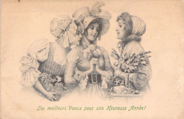 ILLUSTRATEUR SIGNEE VIENNE - Bonne Année - 3 Femmes Discutent - 255 - Carte Postale Animée - Vienne