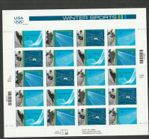 USA 2002 Winter Olympics - Pane Of 20 - Sheet Postfris MNH** Scott No. 3552-3555a. - Volledige Vellen