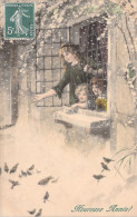 ILLUSTRATEUR SIGNEE VIENNE - Bonne Année - Femme Et Enfant - 330 - Carte Postale Animée - Vienne