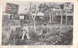 NOUVELLE CALEDONIE - Installation D'un Colon Dans La Brousse - Carte Postale Animée - Nouvelle Calédonie