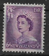 NUOVA ZELANDA  1953-54 SERIE ORDINARIA ELISABETTA II UNIF. 375  USATO VF - Gebraucht