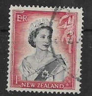 NUOVA ZELANDA  1953-54 SERIE ORDINARIA ELISABETTA II UNIF. 378  USATO VF - Used Stamps