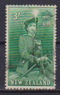 NUOVA ZELANDA  1953-54 SERIE ORDINARIA ELISABETTA II UNIF. 382  USATO VF - Oblitérés