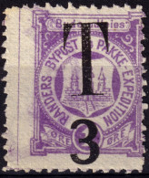 DANEMARK / DENMARK - 1887 - RANDERS Local Post T3 On 1 øre Violet P.12 - VF Used -b - Ortsausgaben