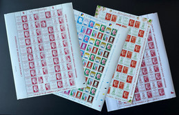 France 2010 N° 4459 à 4472 - 4 Planches Feuilles Entières Cheffer Beaujard Salon Du Timbre 40 Ans Imprimerie Boulazac - Unused Stamps