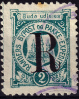 DANEMARK / DENMARK - 1887 - RANDERS Local Post R On 2 øre Myrtle Green P.12- VF Used -f - Lokale Uitgaven
