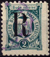 DANEMARK / DENMARK - 1887 - RANDERS Local Post R On 2 øre Myrtle Green P.10 - VF Used -a - Lokale Uitgaven