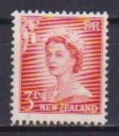 NUOVA ZELANDA  1956  REGINA ELISABETTA II  SERIE ORDINARIA  SENZA FILIGRANA STELLE  UNIF. 399  MLH VF - Oblitérés