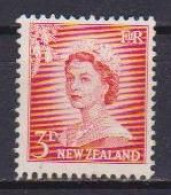 NUOVA ZELANDA  1956  REGINA ELISABETTA II  SERIE ORDINARIA  SENZA FILIGRANA STELLE  UNIF. 399  MLH VF - Used Stamps
