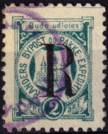 DANEMARK / DENMARK - 1887 - RANDERS Local Post R On 2 øre Myrtle Green P.10 - VF Used -f - Emisiones Locales