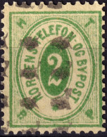 DANEMARK / DENMARK - 1887 - HORSENS Melgaard Local Post 2 øre Green - VF Used -d - Emissions Locales