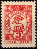 DANEMARK / DENMARK - 1889 - HORSENS Melgaard Local Post 3 øre Red - MINT* -a - Local Post Stamps