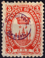 DANEMARK / DENMARK - 1887 - SVENDBORG Local Post 3 øre Red - VF Used -a - Emissions Locales