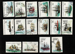 Australian Antarctic Territory  ASC 37-51  1979-82 Ships,Used - Used Stamps