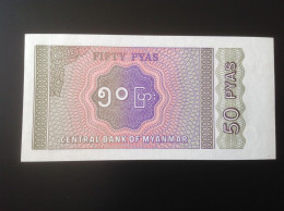 Central Bank Of Myanmar (Burma) Fifty Pyas - Myanmar