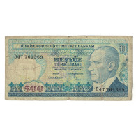 Billet, Turquie, 500 Lira, KM:195, B - Turquie