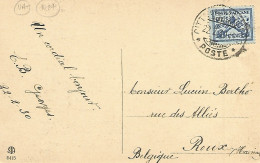 VATICAN - Mi #4 ALONE FRANKING POSTCARD TO BELGIUM - 1930 - Covers & Documents