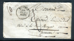 Càd De Valence Sur Lettre Avec Texte Pour Grenoble En 1837 - Réf A 72 - 1801-1848: Vorläufer XIX