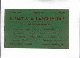 Buvard Ancien E.Piat Et A.Larchevêque à Lille Fournitures - F