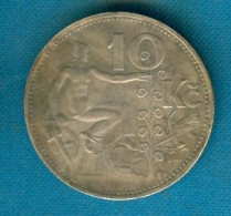 Czechoslovakia 10 Korun 1933 - Copy-replica Of Very Rare Coin - NOT A GENUINE COIN !!! - Checoslovaquia