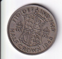 MONEDA DE GRAN BRETAÑA DE 1/2 CROWN DEL AÑO 1948  (COIN) GEORGE VI - K. 1/2 Crown