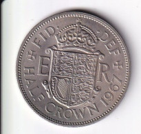 MONEDA DE GRAN BRETAÑA DE 1/2 CROWN DEL AÑO 1967  (COIN) ELIZABETH II - K. 1/2 Crown