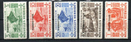 Col33 Colonie Nouvelles Hébrides Taxe N° 26 à 30 Neuf X MH Cote : 37,00 € - Postage Due